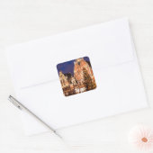 Sticker Carré Carte postale de Noël de Riga (Enveloppe)