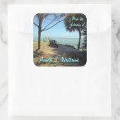 Sticker Carré Carte Riverview No 1 personnalisée (Sac)