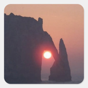 Sticker Carré Carte simple