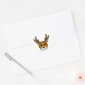 Sticker Carré Cartoon Deer (Enveloppe)