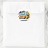 Sticker Carré Cartoon School Bus (Sac)