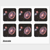 Sticker Carré Cartwheel Galaxy, James Webb Télescope Spatial (Feuille)