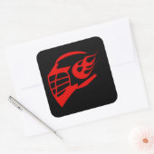 Sticker Carré Casque (Enveloppe)
