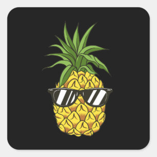 Sticker Carré casque à ananas