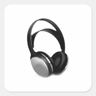 Sticker Carré Casque Pop Art
