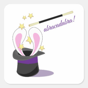 Sticker Carré Casquette Abracadabra