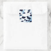 Sticker Carré Casquette Toss Carré de diplômes (Sac)