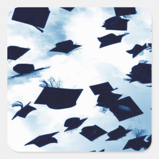 Sticker Carré Casquette Toss Carré de diplômes