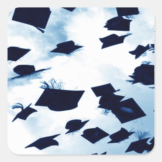 Sticker Carré Casquette Toss Carré de diplômes (Devant)