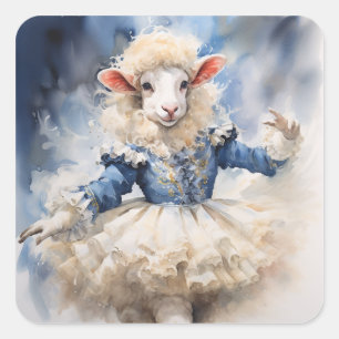Sticker Carré Casse-Noisette Ballet, Mouton