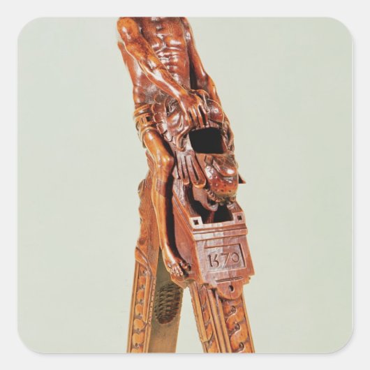 Sticker Carré Casse-noix sous forme d'homme (Devant)