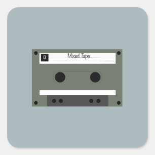 Sticker Carré Cassette, compilation