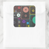 Sticker Carré Cassettes colorées (Sac)
