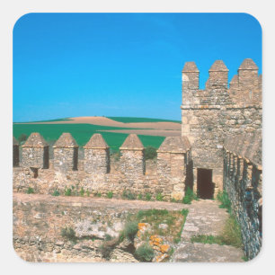 Sticker Carré Castillo de Las Aguzaderas est un château avec une