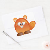 Sticker Carré Castor (Enveloppe)