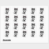 Sticker Carré Cat (Feuille)
