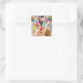 Sticker Carré Cat Party (Sac)