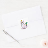 Sticker Carré Cat Unicorn (Enveloppe)