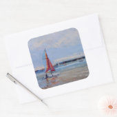 Sticker Carré Catamaran Bretagne (Enveloppe)