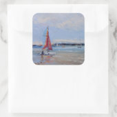 Sticker Carré Catamaran Bretagne (Sac)