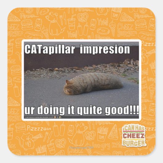 Sticker Carré CATapillar (Devant)