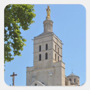 Sticker Carré Cathédrale d'Avignon en France