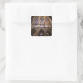 Sticker Carré Cathédrale de Léon, vitraux intérieurs (Sac)