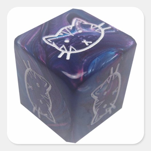 Sticker Carré CATS&CATS 1c6 (Devant)