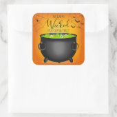 Sticker Carré Cauldron de la sorcière (Sac)