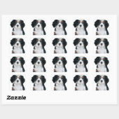 Sticker Carré Cavalier King Charles Spaniel (Feuille)