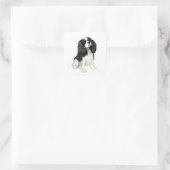 Sticker Carré Cavalier King Charles - tricolore (Sac)