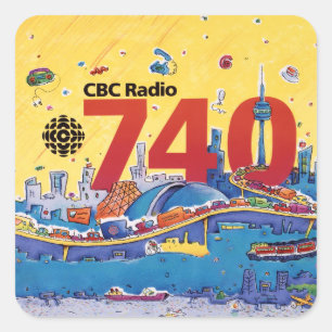 Sticker Carré  CBC Radio 740 - Habillage promotionnel (1980)