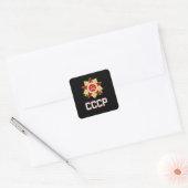 Sticker Carré CCCP Propagation soviétique Russie Étoile communis (Enveloppe)