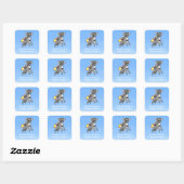 Sticker Carré Ce koala appartient à (Feuille)