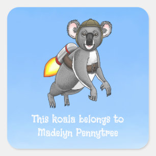 Sticker Carré Ce koala appartient à