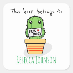 Sticker Carré Ce livre appartient à