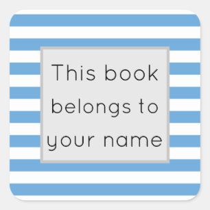 Sticker Carré Ce livre appartient à
