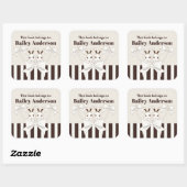 Sticker Carré Ce Livre Appartient À La Plate-Forme Des Enfants M (Feuille)