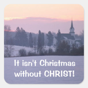 Sticker Carré Ce n'est pas Noël