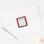 Sticker Carré Ce Que J'Ai Appris De Mon Berger Allemand (Enveloppe)