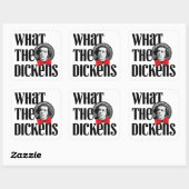 Sticker Carré Ce que les Dickens (Bow rouge) (Feuille)