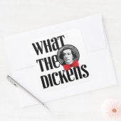 Sticker Carré Ce que les Dickens (Bow rouge) (Enveloppe)