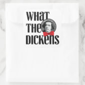 Sticker Carré Ce que les Dickens (Bow rouge) (Sac)