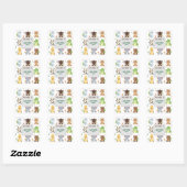 Sticker Carré Ceci appartient à (Feuille)