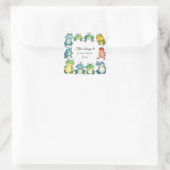 Sticker Carré Cela appartient à (Sac)