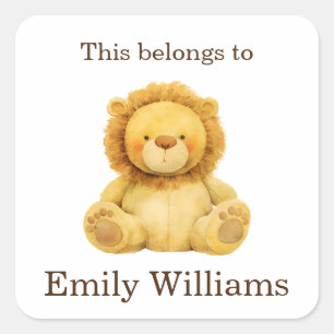Sticker Carré Cela fait partie de Custom Back to School Lion Cus