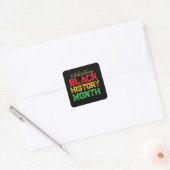Sticker Carré Celebrating Black History Month Personalized (Enveloppe)