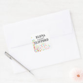 Sticker Carré Célébration Confetti - multicolore (Enveloppe)