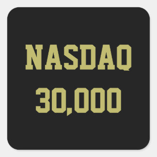 Sticker Carré Célébration du marché boursier NASDAQ 30000