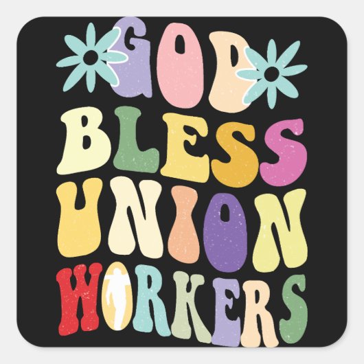 Sticker Carré Célébrons la force de la solidarité (Devant)